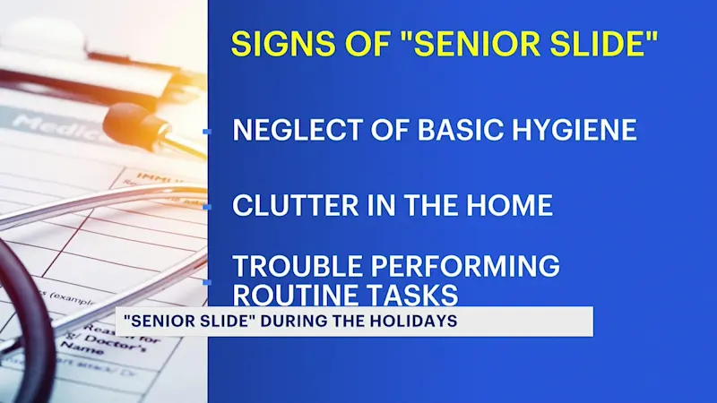 Story image: 'Happens to all families.' Elder care experts warn of 'senior slide' during the holidays