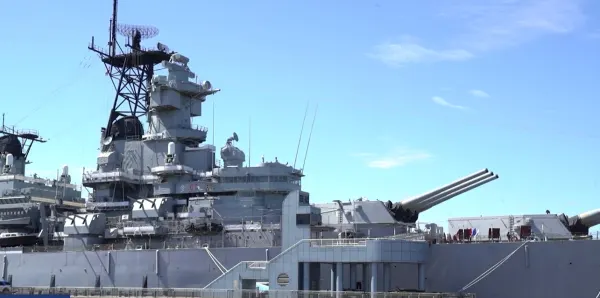 Historic Battleship New Jersey returns to Camden waterfront following weeks of repairs