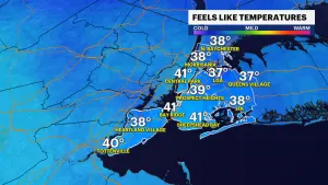 Temperatures return to the 60s on Friday for NYC