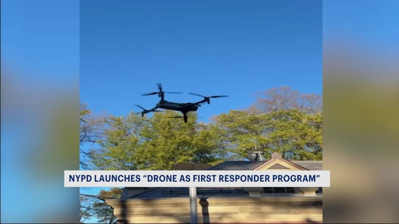 Story image: Mayor Adams says NYC is flying into future with 'Drone as First Responder' program