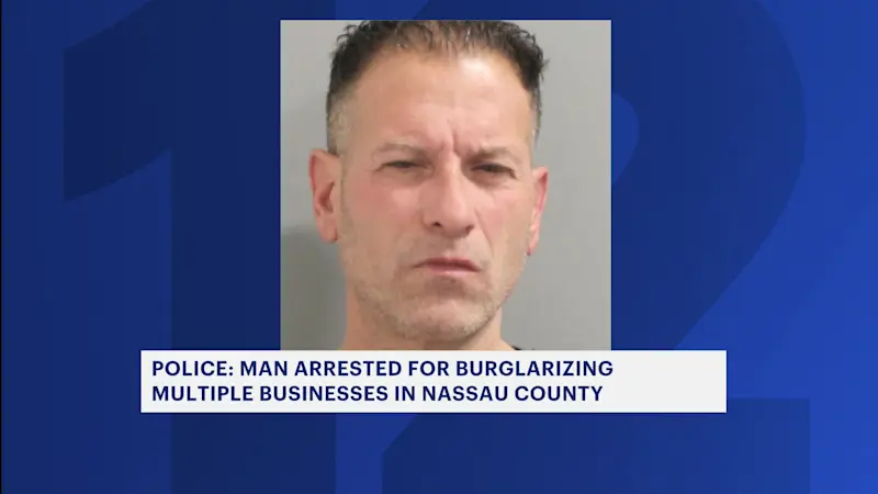 Story image: Man arrested and charged in string of burglaries in Nassau County
