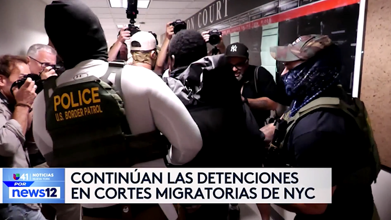 Story image: Univision 41 News Brief: Continuan las detenciones en cortes migratorias de NYC