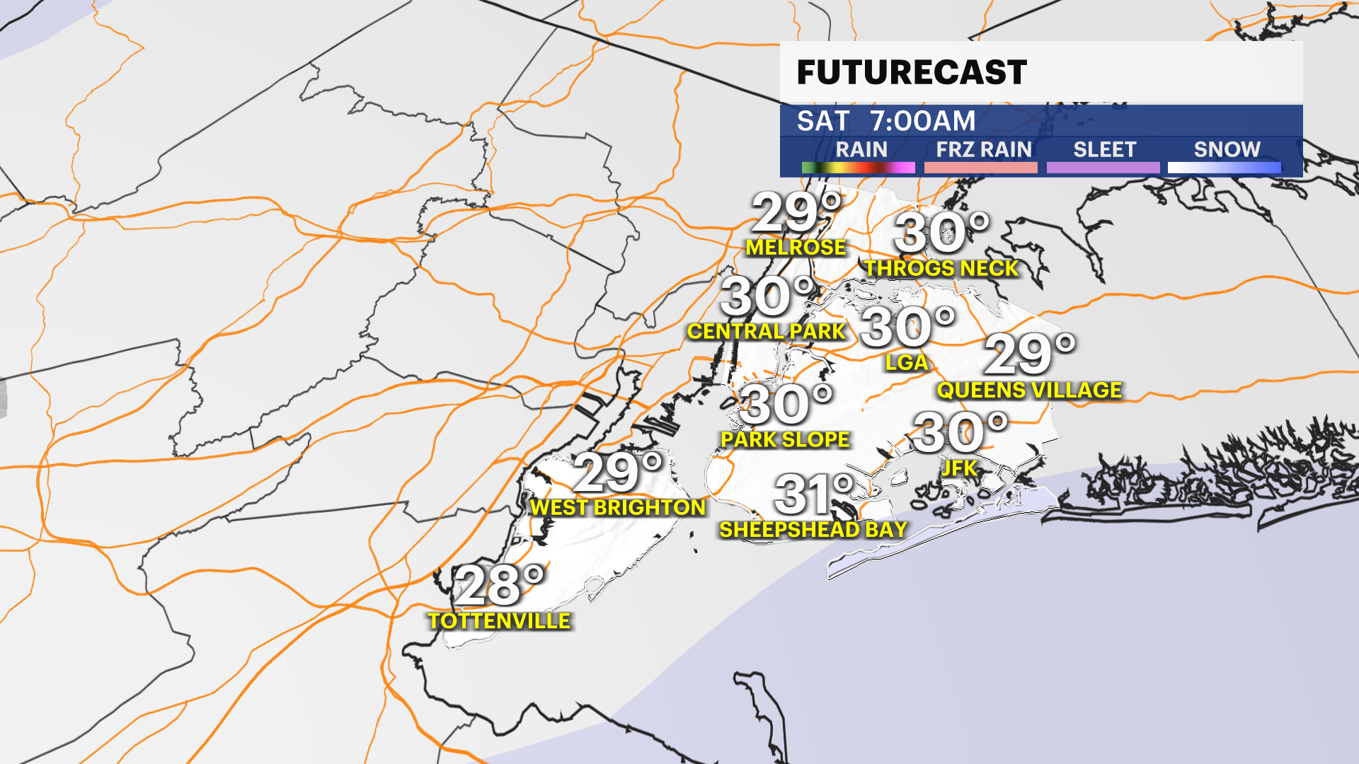 WIND ALERT: Cold and windy with highs near 32 for The Bronx