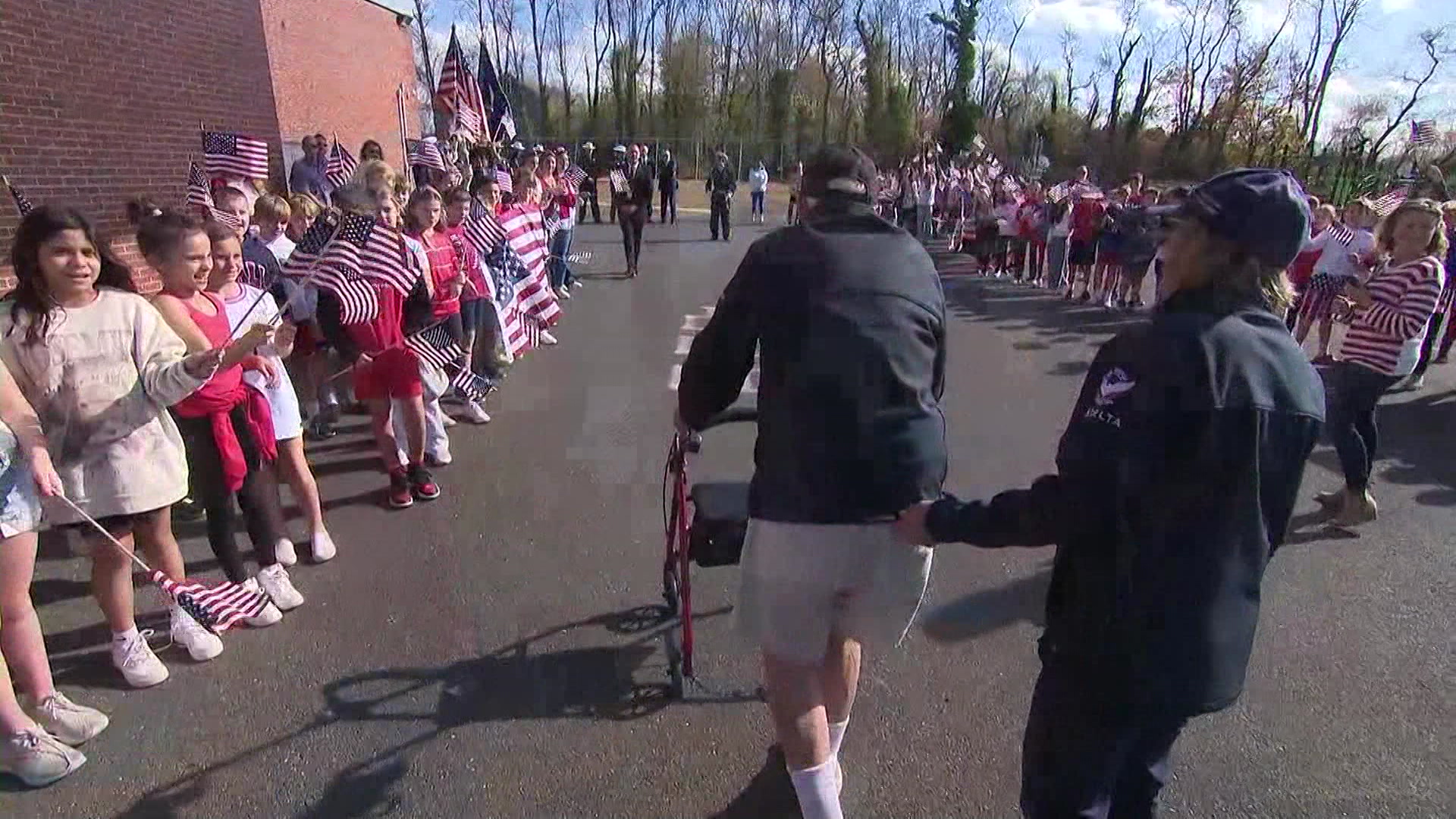 Veterans visit students at Allenwood Elementary School for Veterans Day