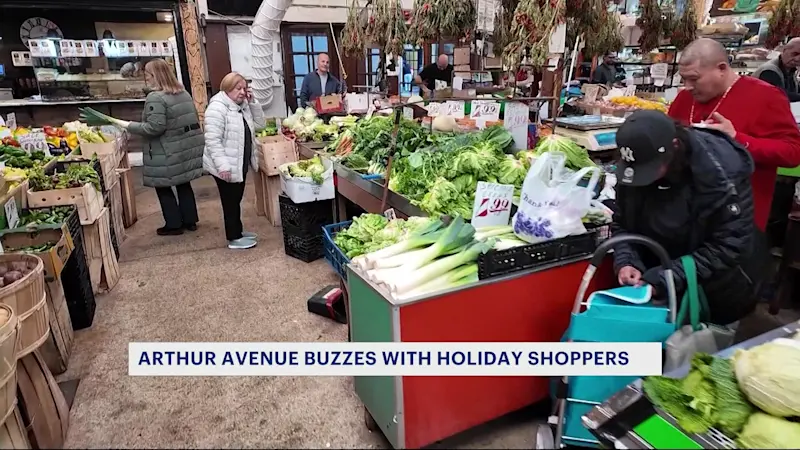 Story image: Bronx shoppers and store owners prepare for Thanksgiving 