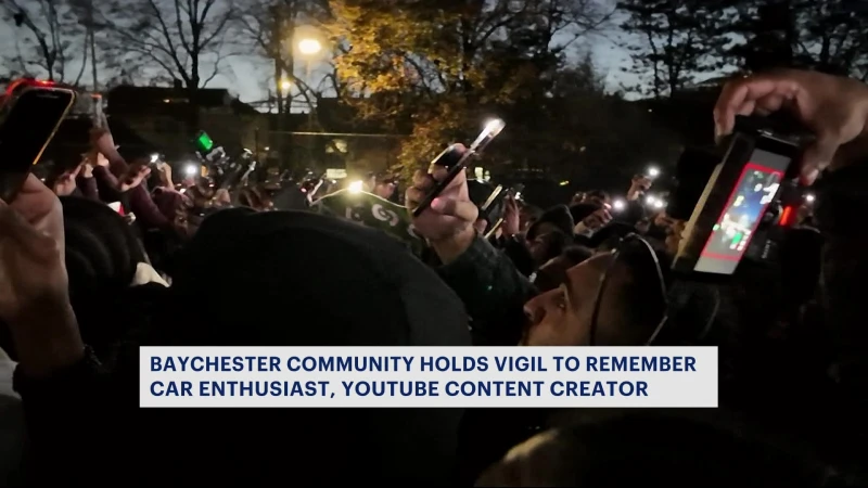 Story image: ​Baychester community holds vigil for YouTuber, car enthusiast who died in car crash