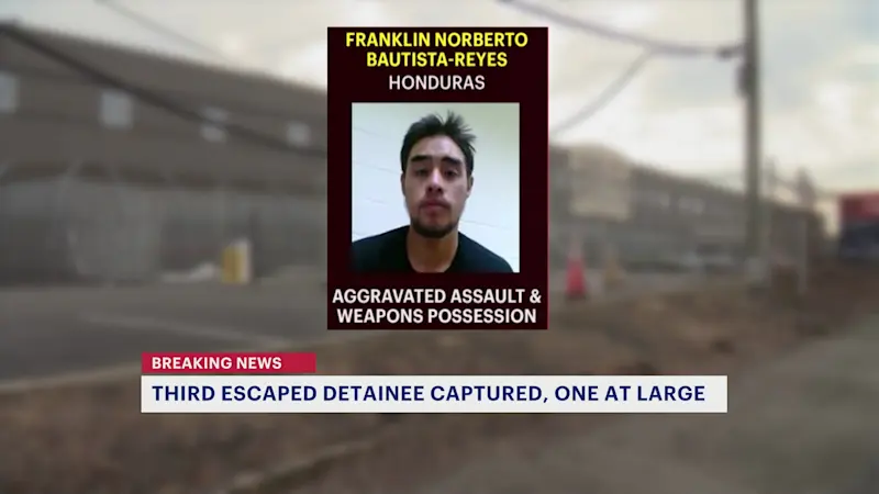 Story image: FBI: Third of four escaped detainees from Newark ICE facility captured