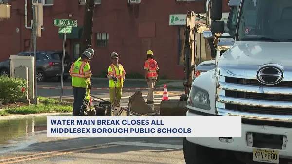 Water main break forces Middlesex Borough schools to close Friday