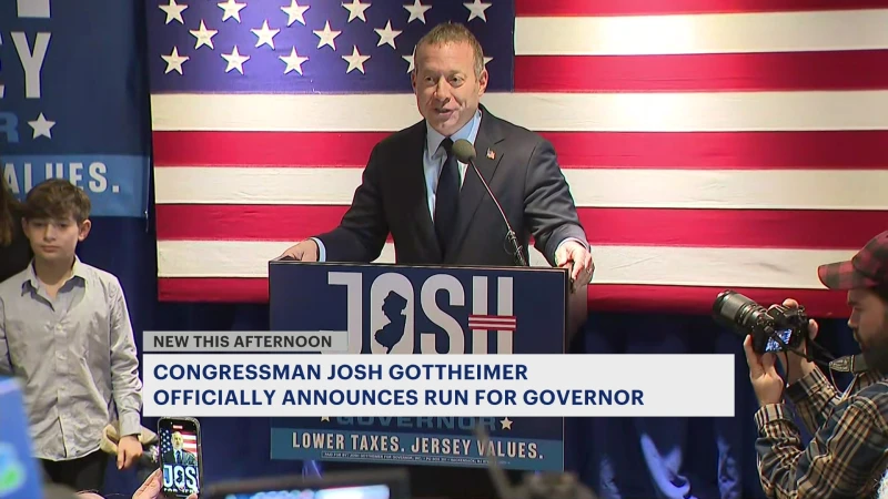 Story image: Rep. Josh Gottheimer announces bid for New Jersey governor