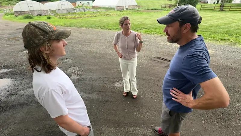 Story image: Sen. Chris Murphy walks across Connecticut as part of annual tradition
