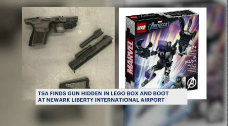 Story image: TSA detects gun parts concealed in LEGO box at Newark Liberty International Airport checkpoint