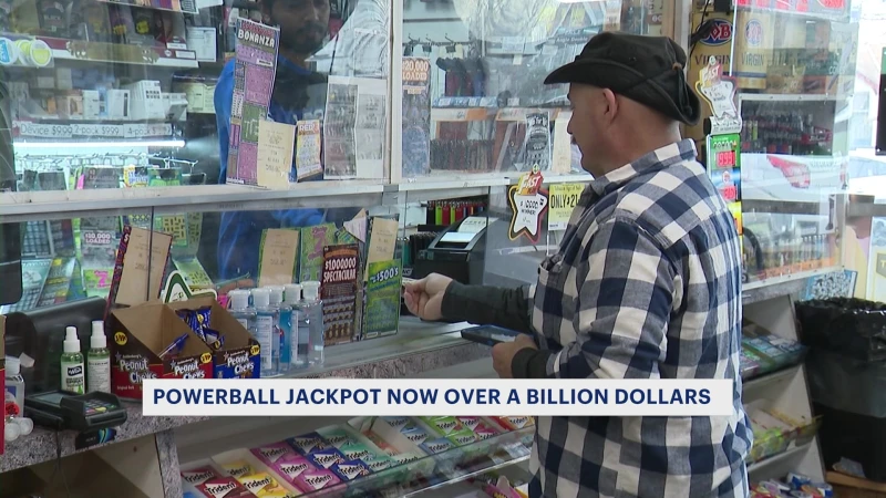 Story image: Powerball jackpot soars to $1 billion; 11th largest in Powerball history