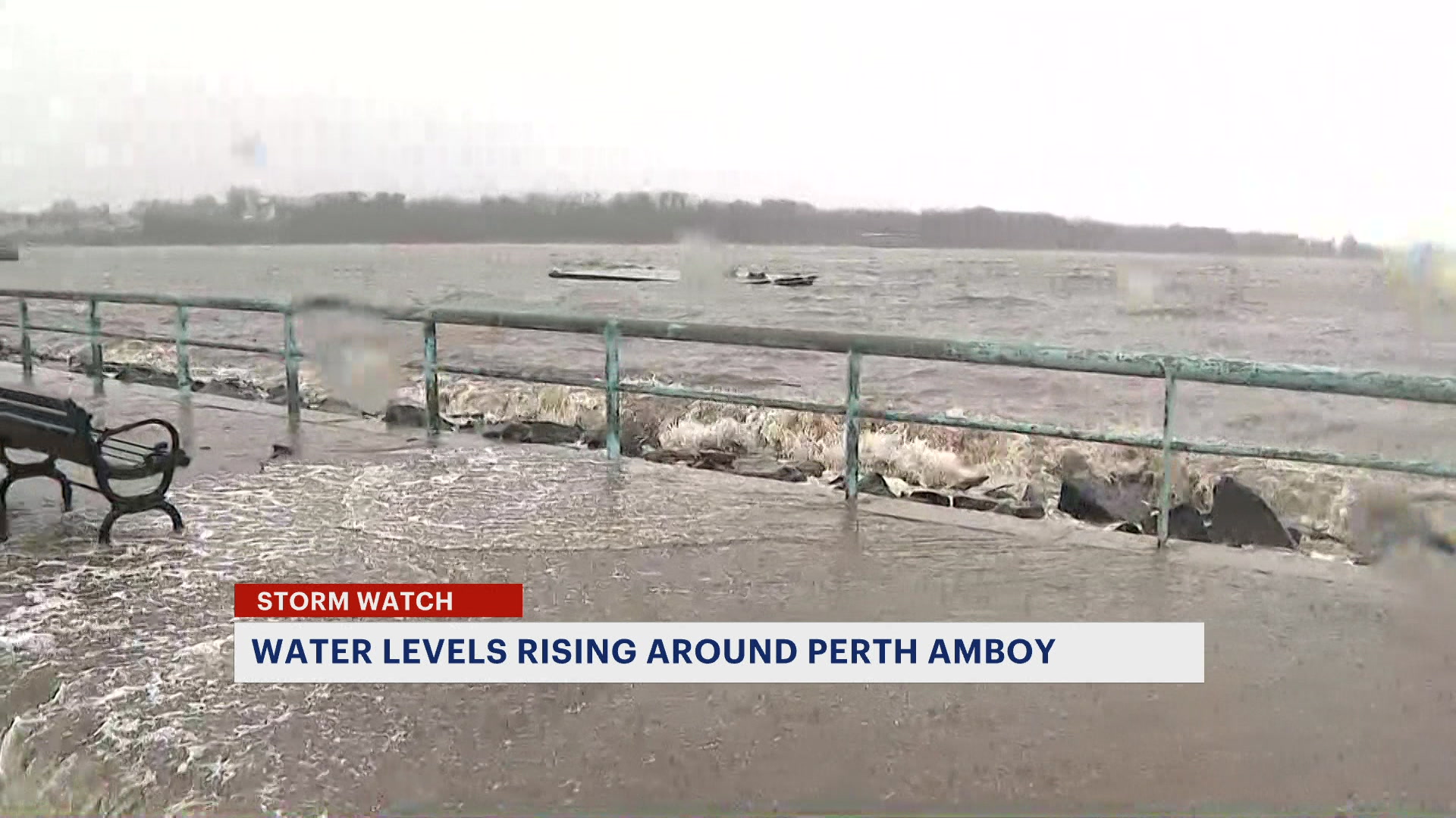 Water levels rise in Perth Amboy amid high tide, heavy rain