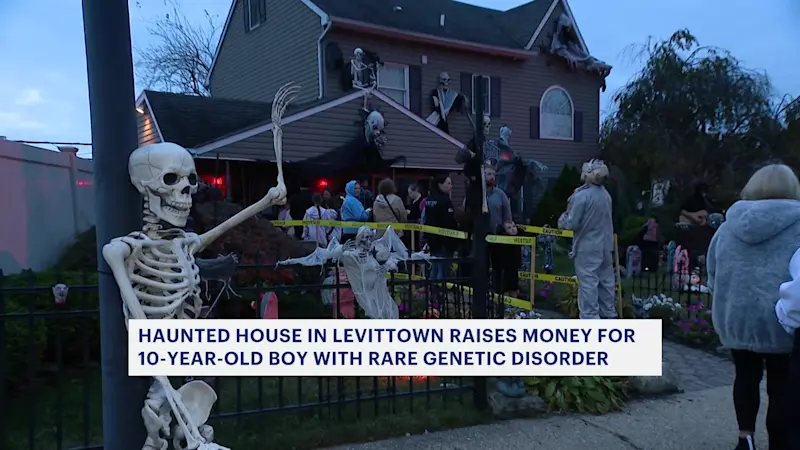 Story image: Fright for a cause! Levittown haunted house raises money for child in need