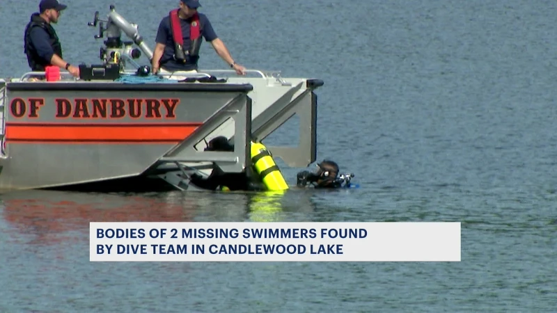 Story image: Officials: Bodies of missing swimmers recovered at Candlewood Lake 
