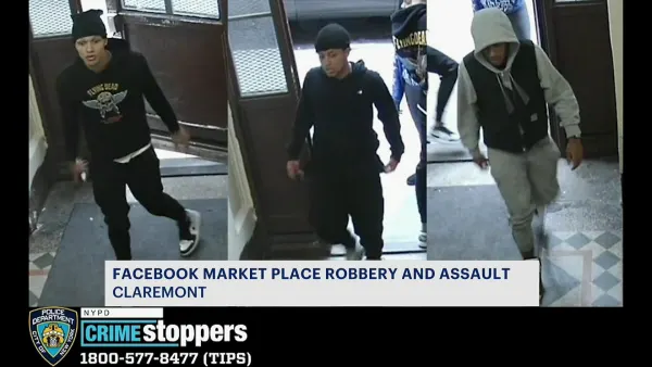 NYPD: 3 suspects wanted for assaulting, robbing man during Facebook Marketplace meetup in Claremont