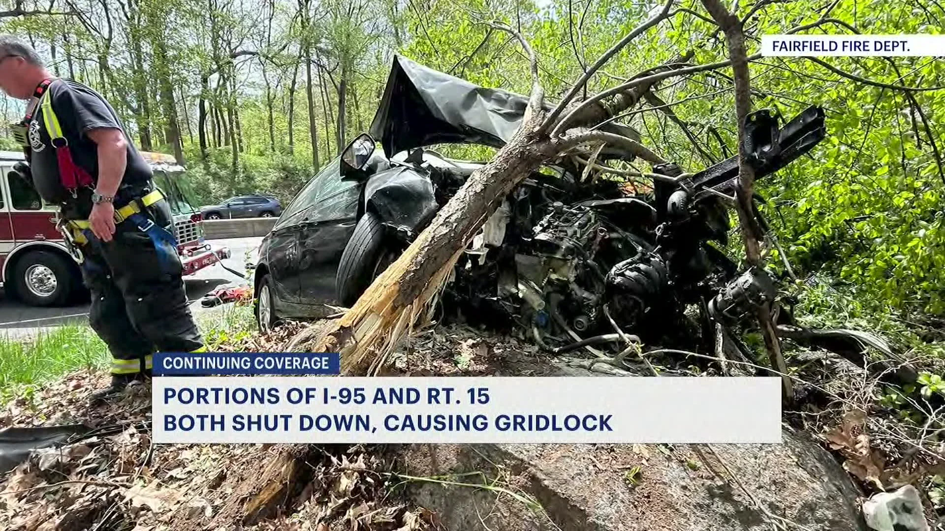 Merritt Parkway accident causes commute nightmare for some
