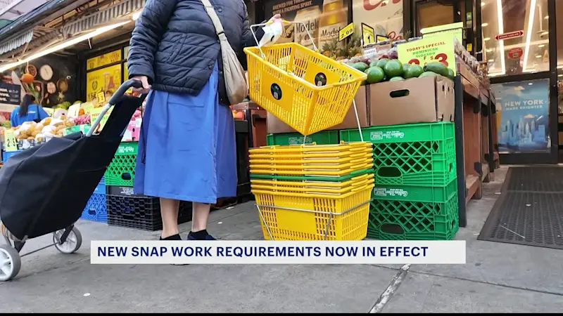 Story image: New SNAP work requirements take effect, put benefits at risk for millions in NYC