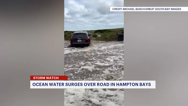 Story image: VIDEO: Hurricane Erin brings coastal flooding to Long Island