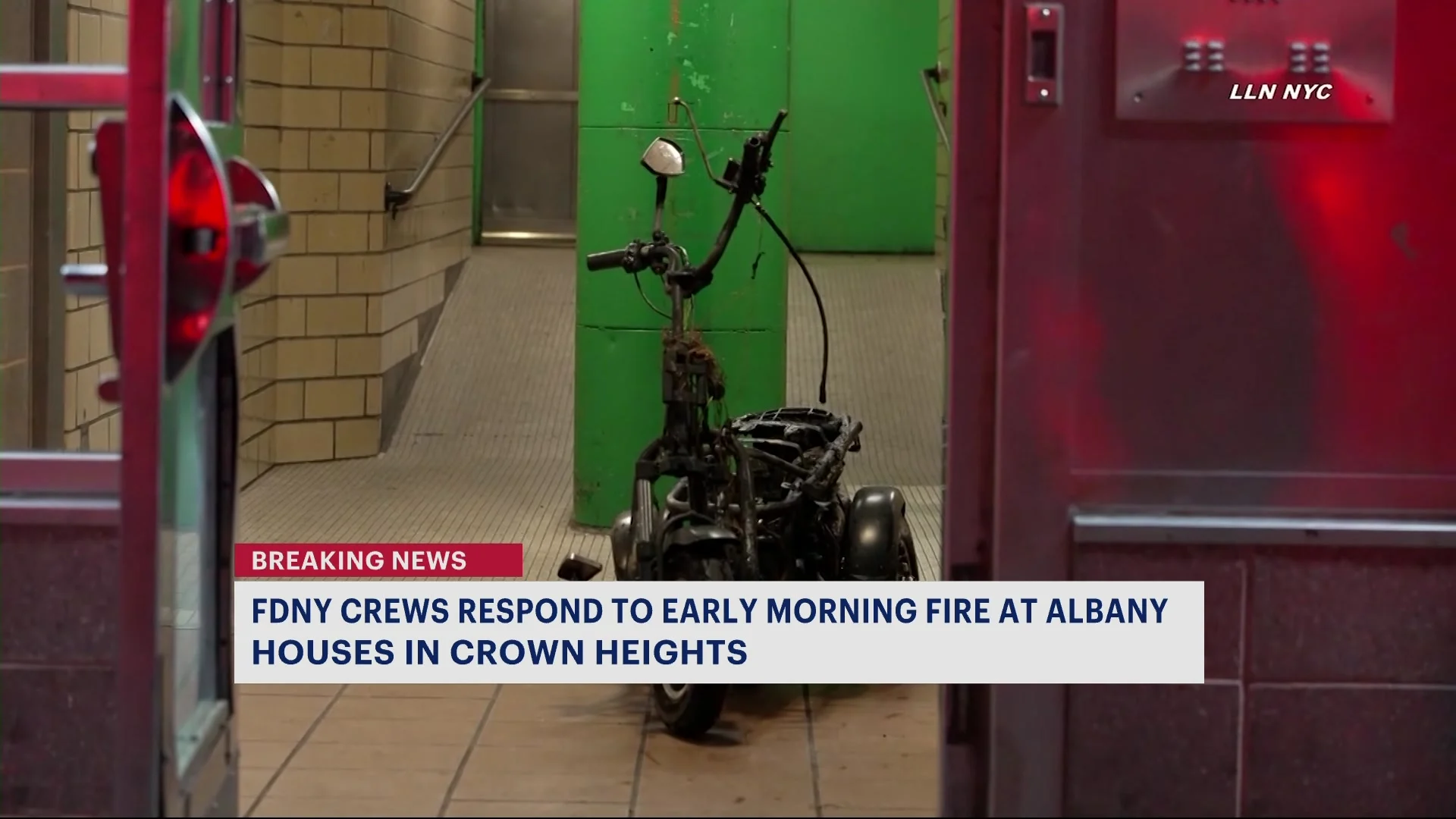 Firefighters find e-bike in aftermath of Albany Houses fire in Brooklyn