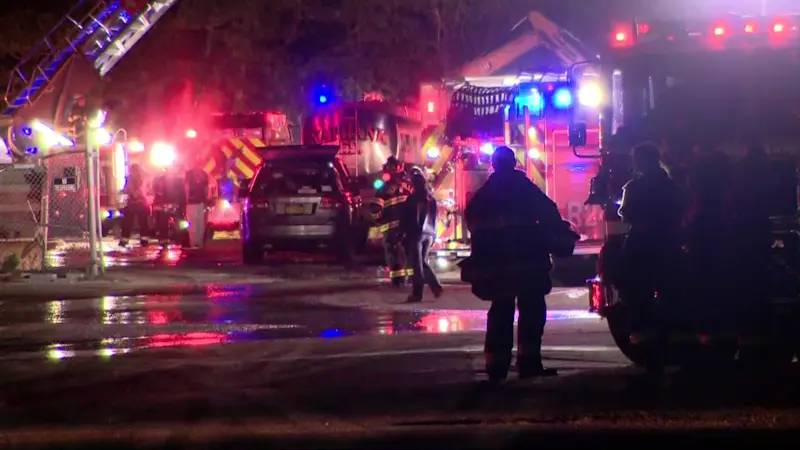 Story image: Firefighters battle brushfire in Port Jefferson Station