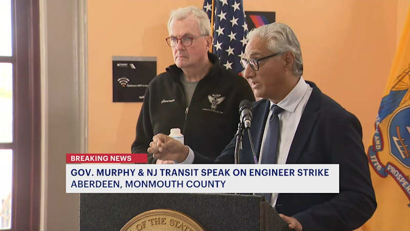 Story image: 'We can get a deal done.' Gov. Murphy, NJ Transit CEO provide strike update