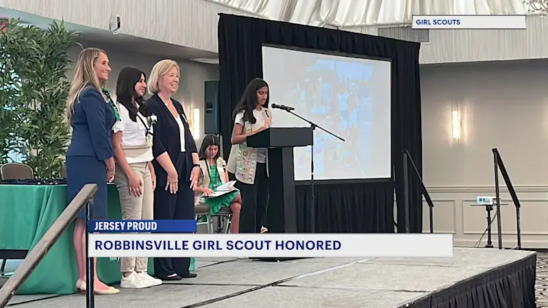 Story image: Jersey Proud: Robbinsville Girl Scout to throw first pitch at Trenton Thunder Garden State Night