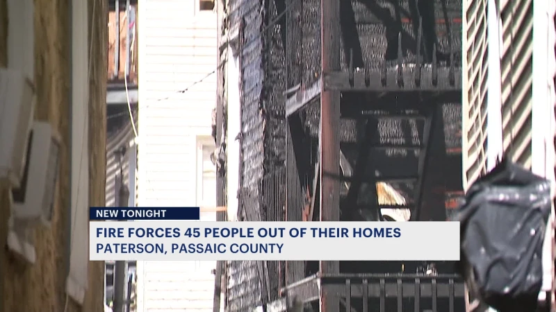 Story image: Dozens of residents escape 4-alarm fire in Paterson that damaged 3 homes