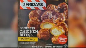 USDA: Approximately 26,550 pounds of TGI Fridays boneless chicken bites products recalled