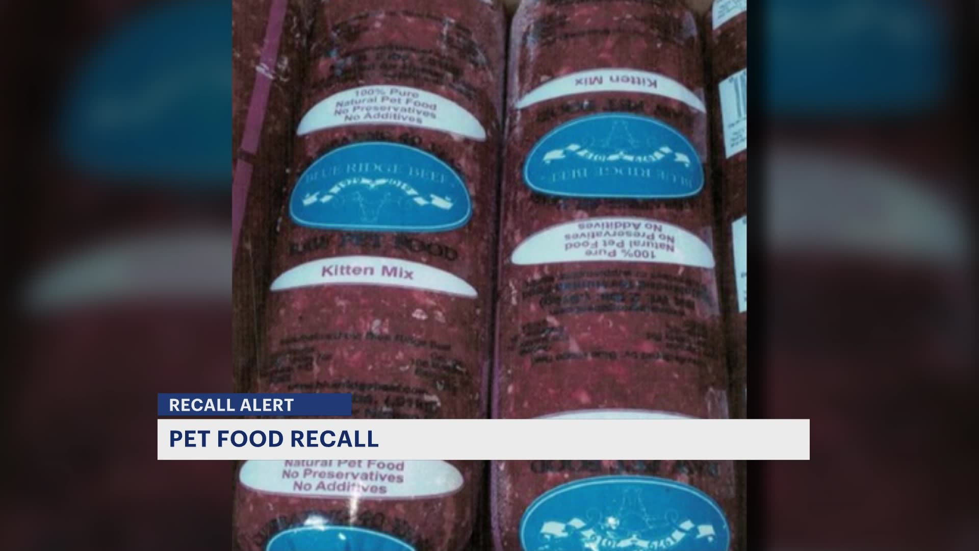 Recall Alert Blue Ridge Beef recalls pet food over salmonella and