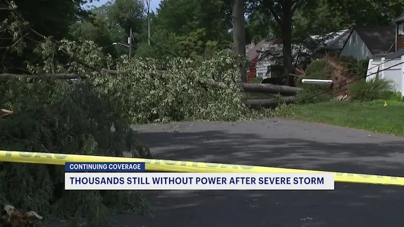 Story image: Utility, cleanup crews deal with aftermath of severe storm in Plainfield