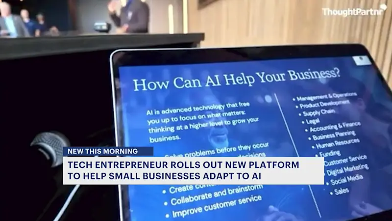 Story image: Westport entrepreneur creates platform to help small businesses adapt to AI