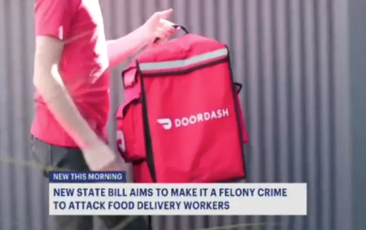 Story image: Bill aims to protect food delivery workers from attacks