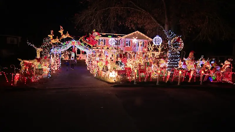 Story image: East Northport Teen's "Misfit Island" of repurposed Christmas decorations raises thousands for charity