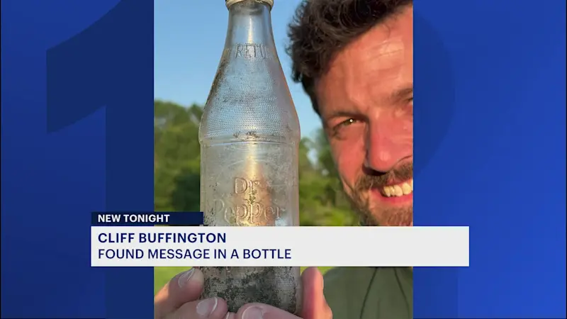Story image: Message in a bottle tossed off Jersey Shore 54 years ago found in Bahamas