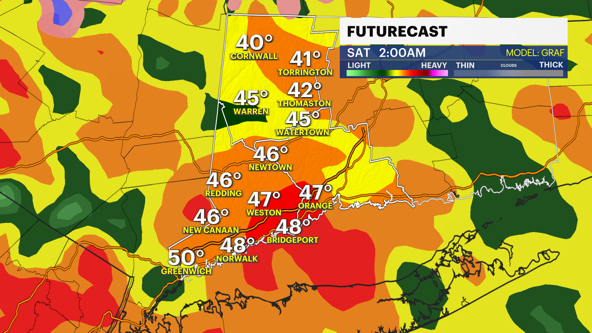 Sunny and cold today in Connecticut; more rain, wind on the way