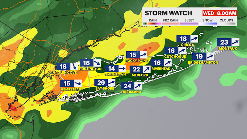 Story image: STORM WATCH: Heavy rain, gusty wind to impact Wednesday's morning rush