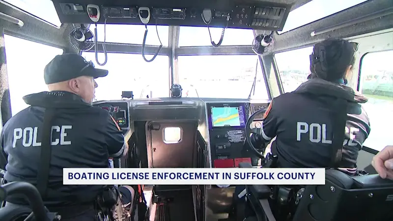 Story image: Suffolk County Police Marine Bureau works to keep people safe this Memorial Day