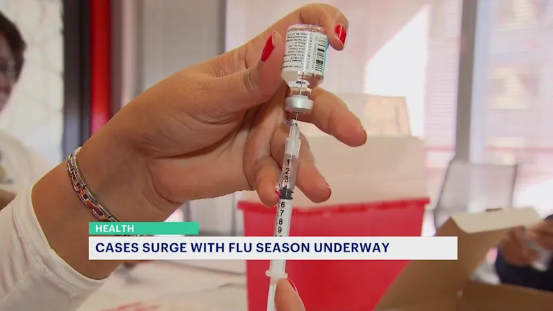 Story image: Flu cases surge across the country