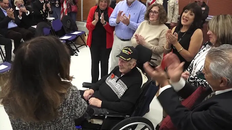 Story image: WWII veteran from LI receives French Legion of Honor Medal