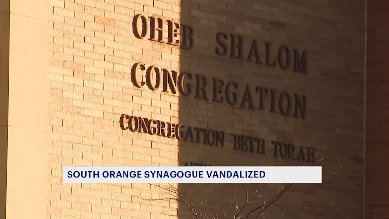 Story image: Police: South Orange synagogue defaced with bias graffiti