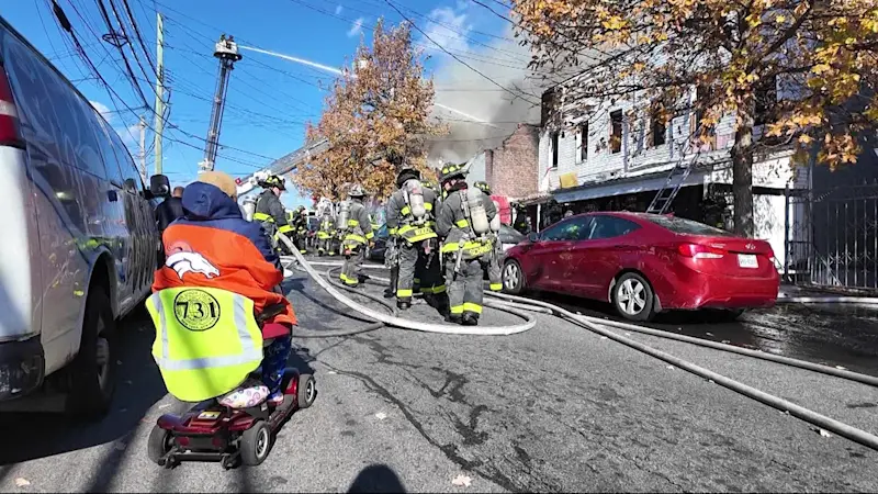 Story image: 16 people displaced following 5-alarm fire in Van Nest