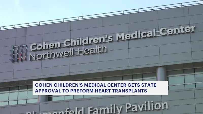 Story image: Cohen Children's Medical Center gets state approval to perform pediatric heart transplants