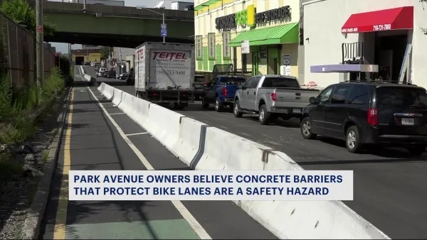 Park Avenue business owners say newly installed concrete barriers causing issues