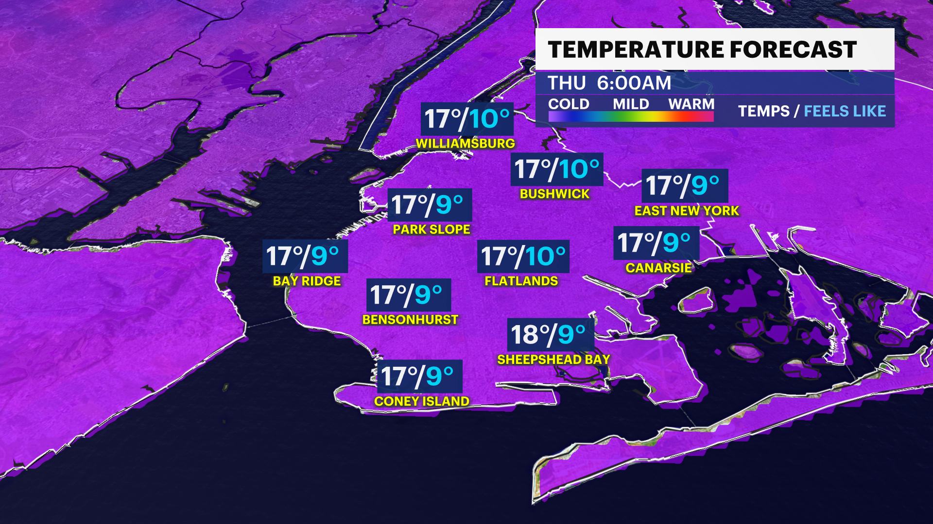 BITTER BLAST: Brooklyn in the middle of coldest 2-day stretch in 6 years