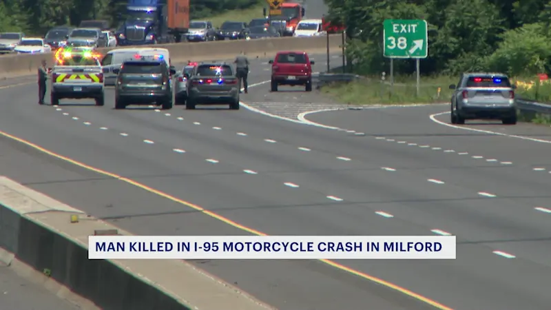 Story image: Police identify victim in deadly Milford crash that shut down I-95 for hours