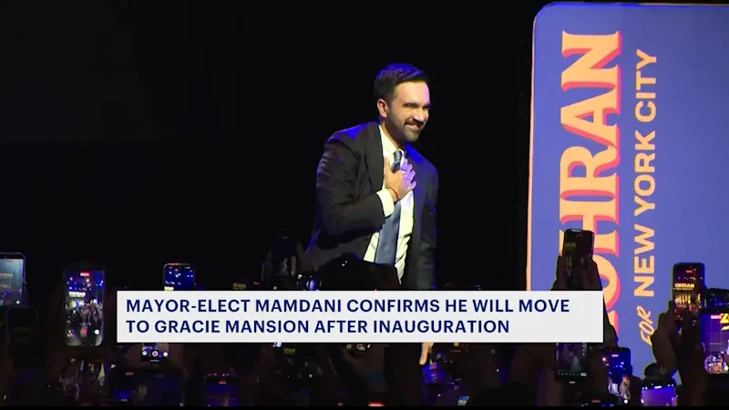 Story image: Mayor-elect Mamdani to move to Gracie Mansion following January inauguration