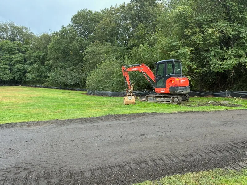 Fairchild Wheeler Detention Pond Construction
