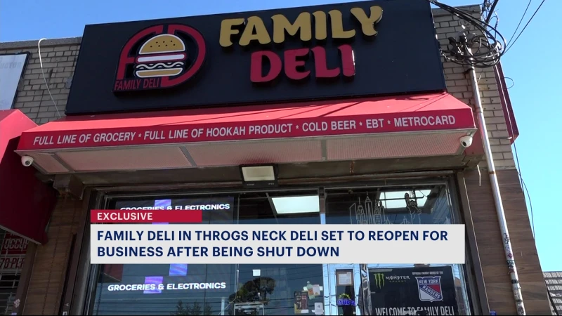 Story image: Throgs Neck deli set to open for business after being closed by the NYC Sheriff's Office