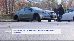 Tires, rims stolen from Medford condominium complex  
